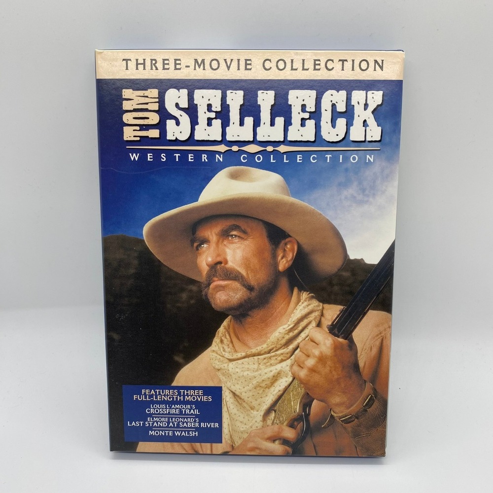 Warner Home Video Tom Selleck Western Collection DVD 3-Disc Set Blue Good Movies